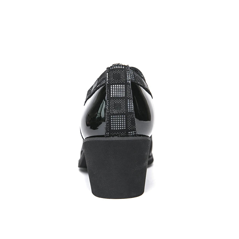 With 6 Cm Heel Extra Height Business Formal Pointed Leather Shoes for Men