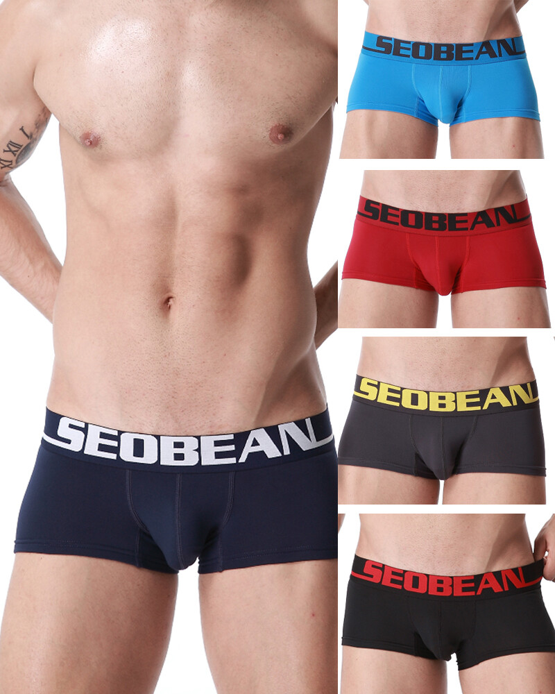 Seobean Men’s Breathable Soft Underpants Boxer Thermal Trunks Panties Underwear