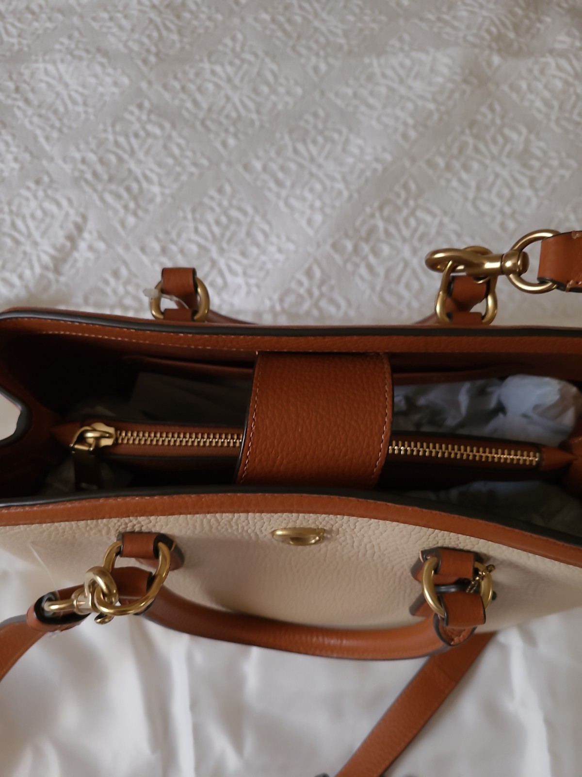 Coach LGCY CARRYALL 28 ivory/multy