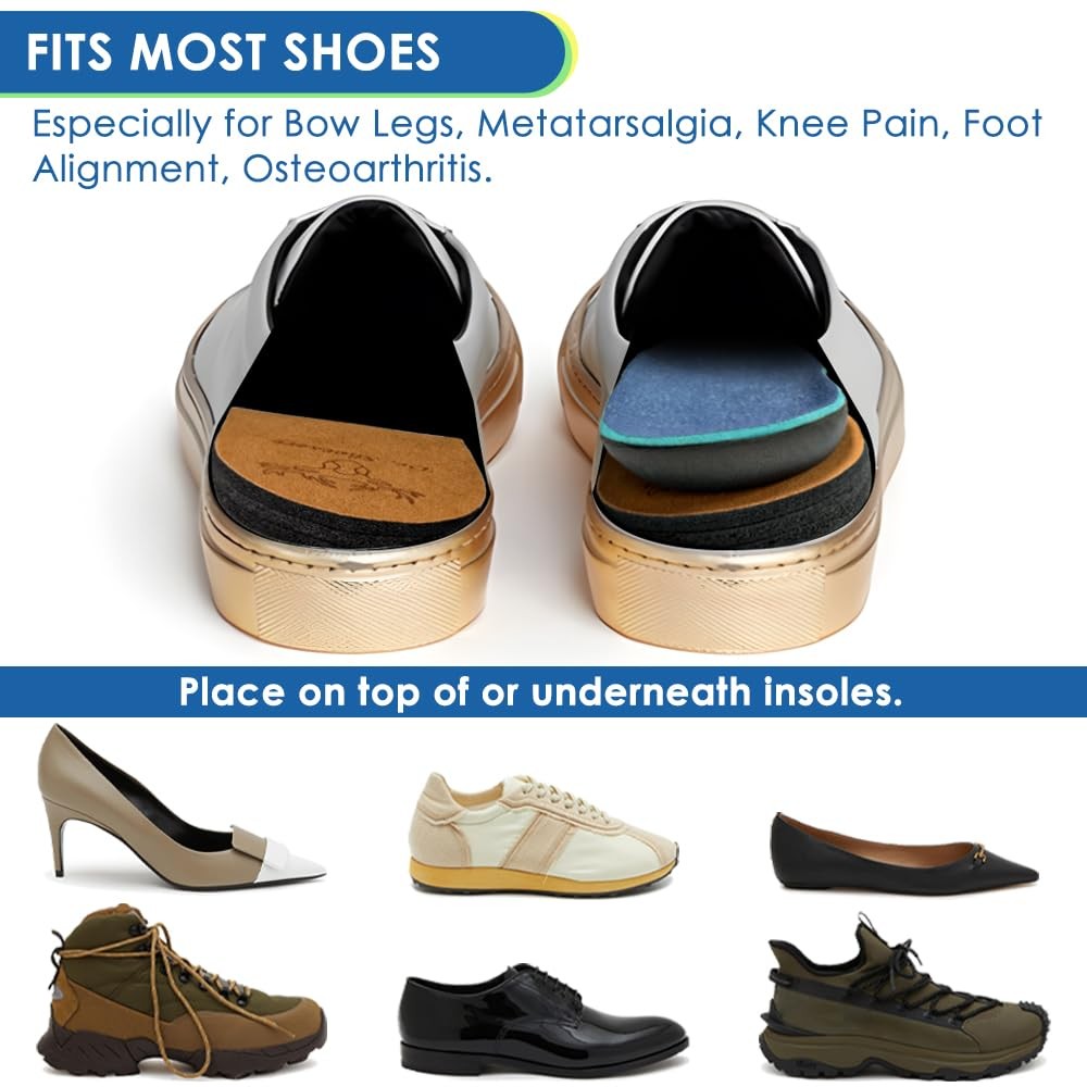 Dr. Shoesert 3 Layers Adjustable Orthopedic Heel Wedge Inserts, Supination & …