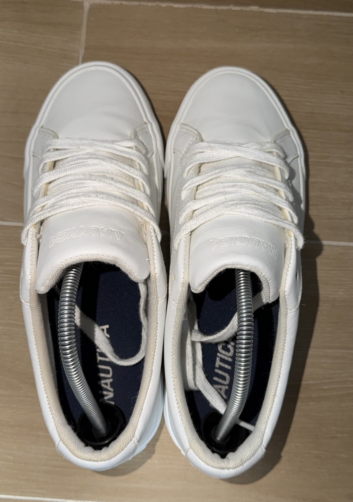 Nautica Mens sz 13 Casual Shoe,Classic Low Top HOUGHTON WHITE,Sneaker ☆#162L