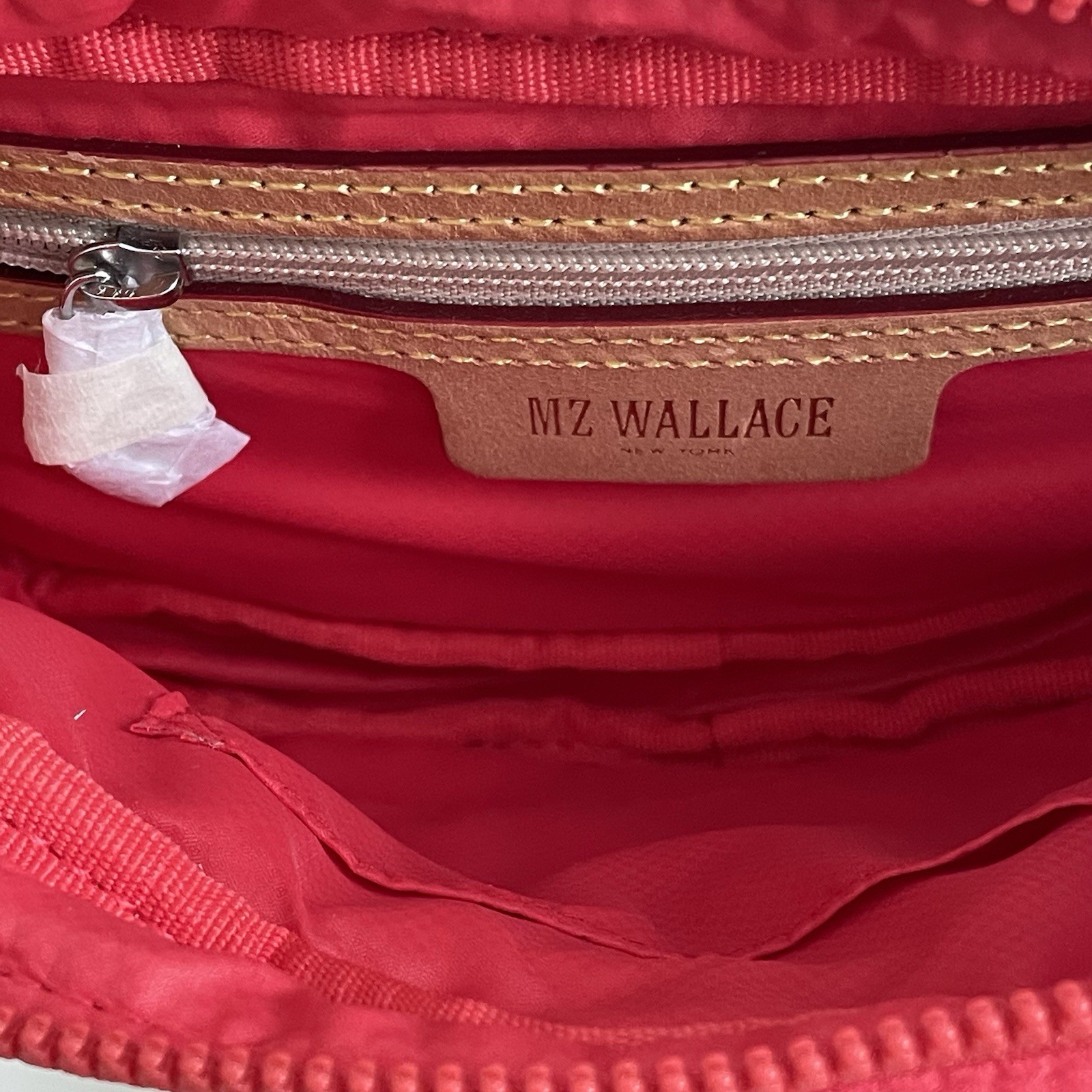 MZ Wallace Metro Belt Bag Watermelon Red Pink Sling Purse Summer Travel EUC