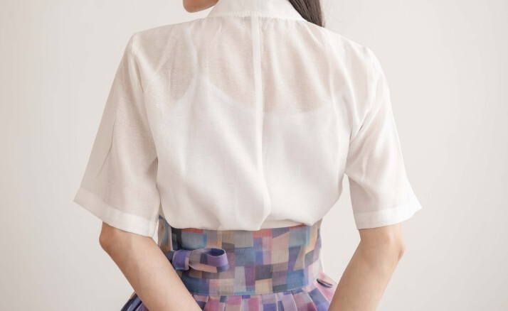 Handmade Korean Modern Hanbok Daily Blouse