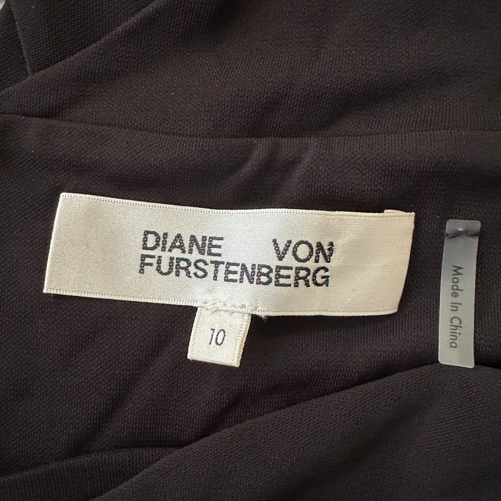 Diane Von Furstenberg Black Neely Sleeveless Ruched Midi Dress 10 LBD Classic