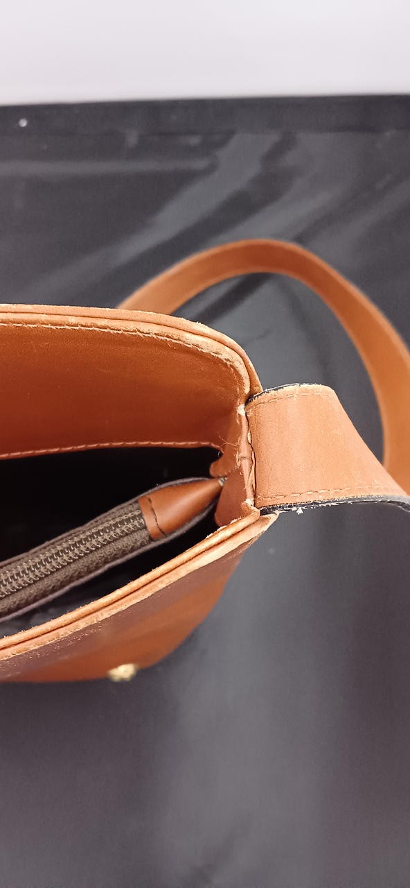 Salvatore Ferragamo Shoulder Bag Brown 10.6 inch