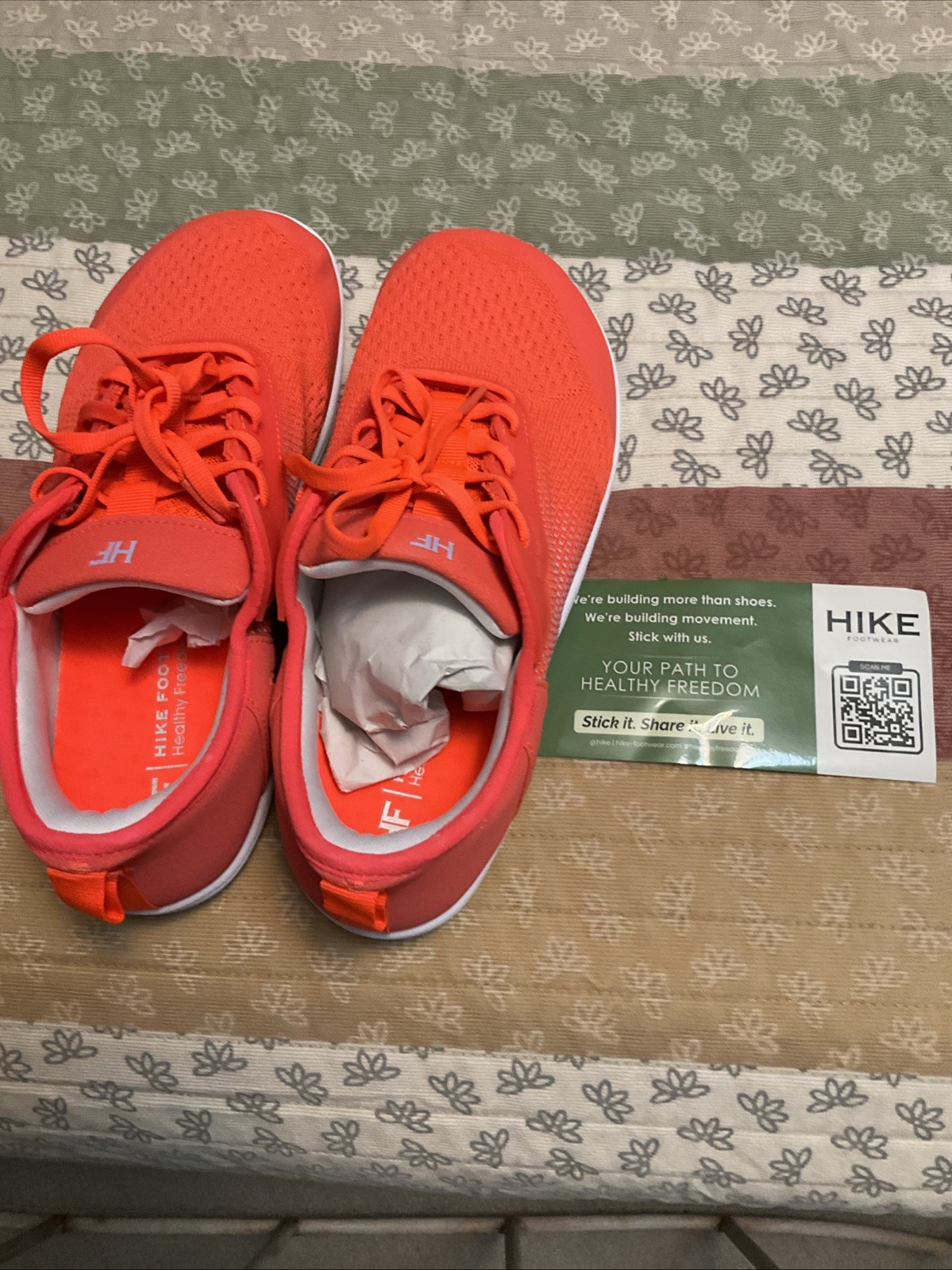 Hike Footwear HF Stride Hands Off Barefoot Orange Shoes Women’s 9 EU 40 New