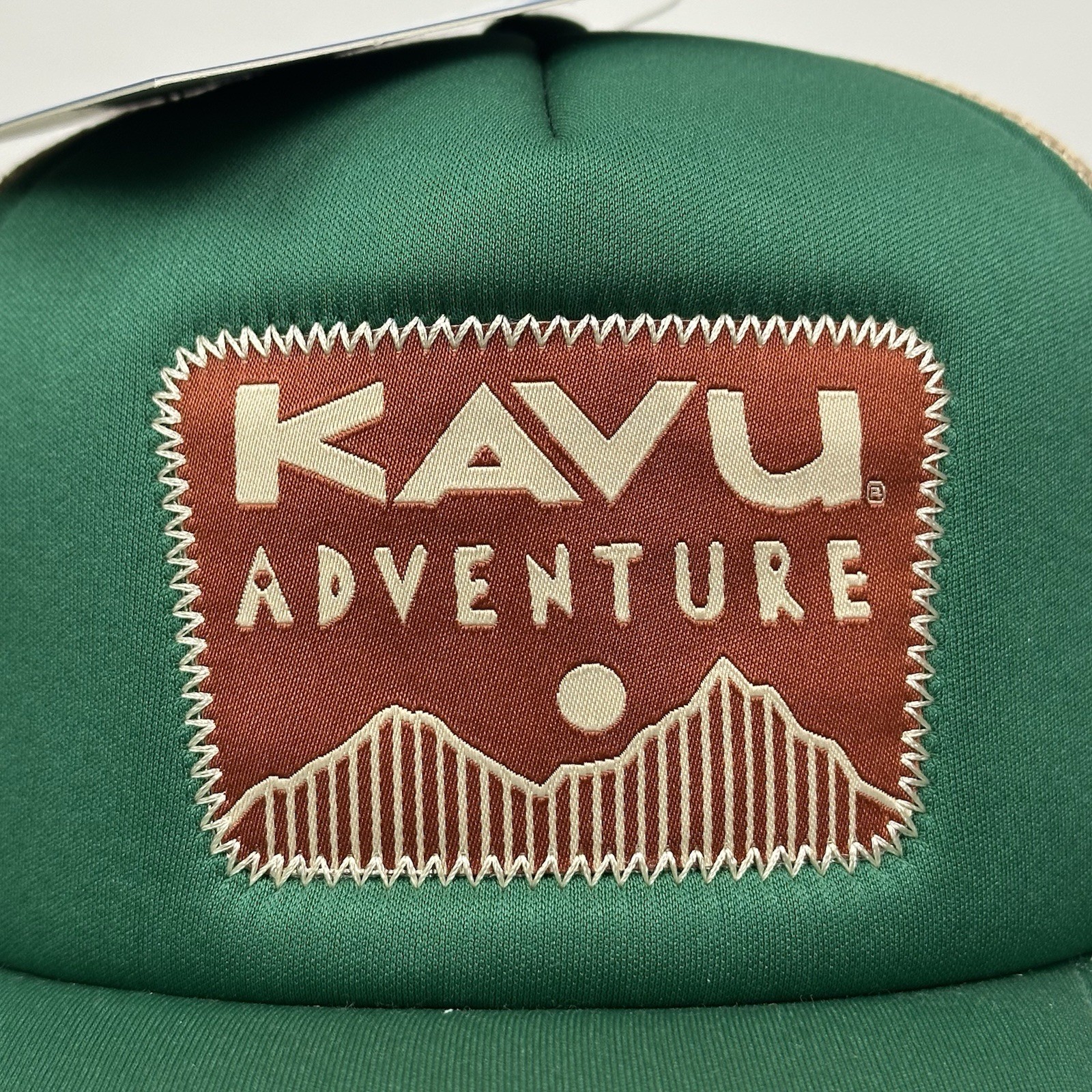 KAVU Trucker Snapback Hat Adventurine Green Adjustable NEW Adventure Foam Dome
