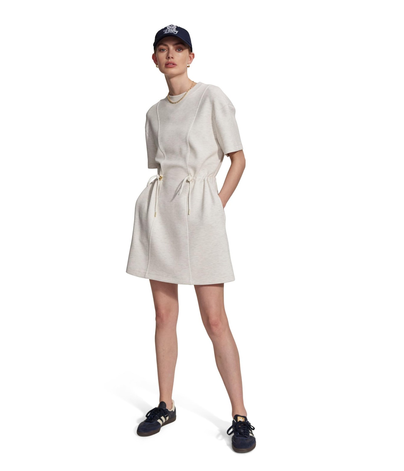 Varley Women’s Maple Dress Ivory Marl Size Medium