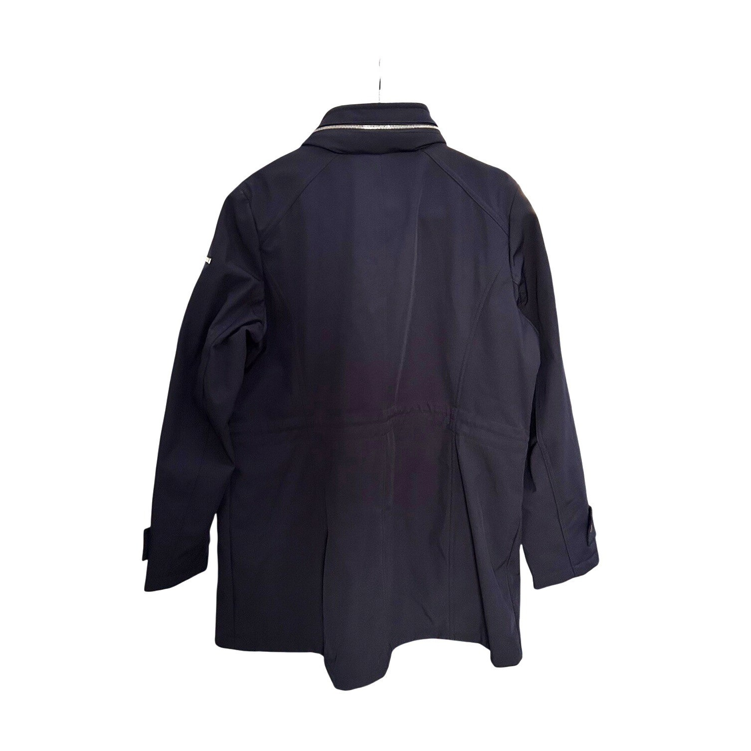 Dennis by Dennis Basso Navy Blue Softshell Zip Front Anorak Jacket Womens Large