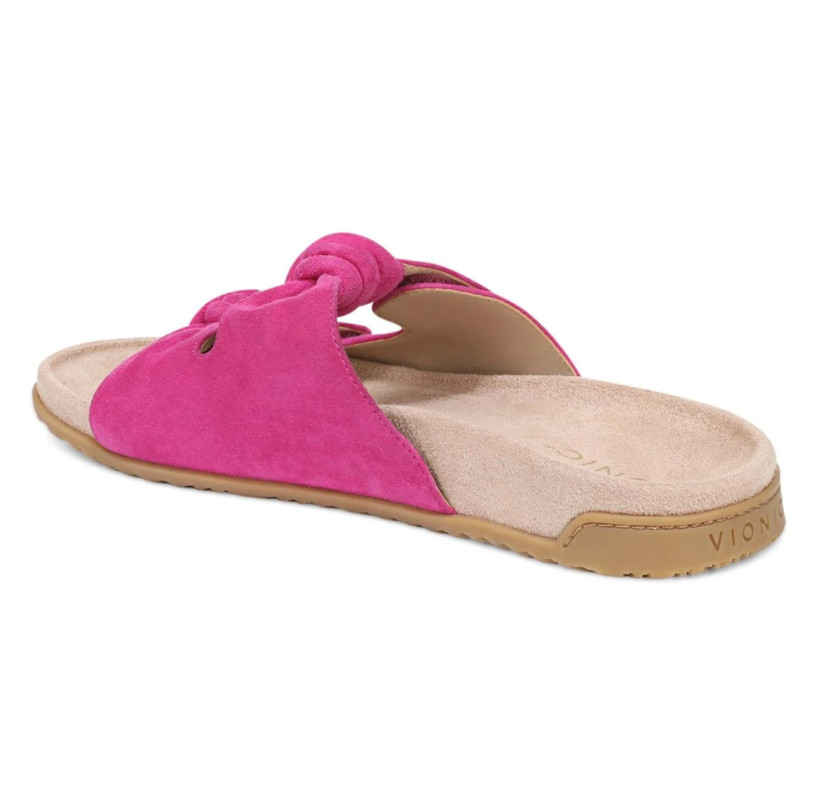 Hot sales! Vionic Elara Slide Sandal – Rose Violet Suede