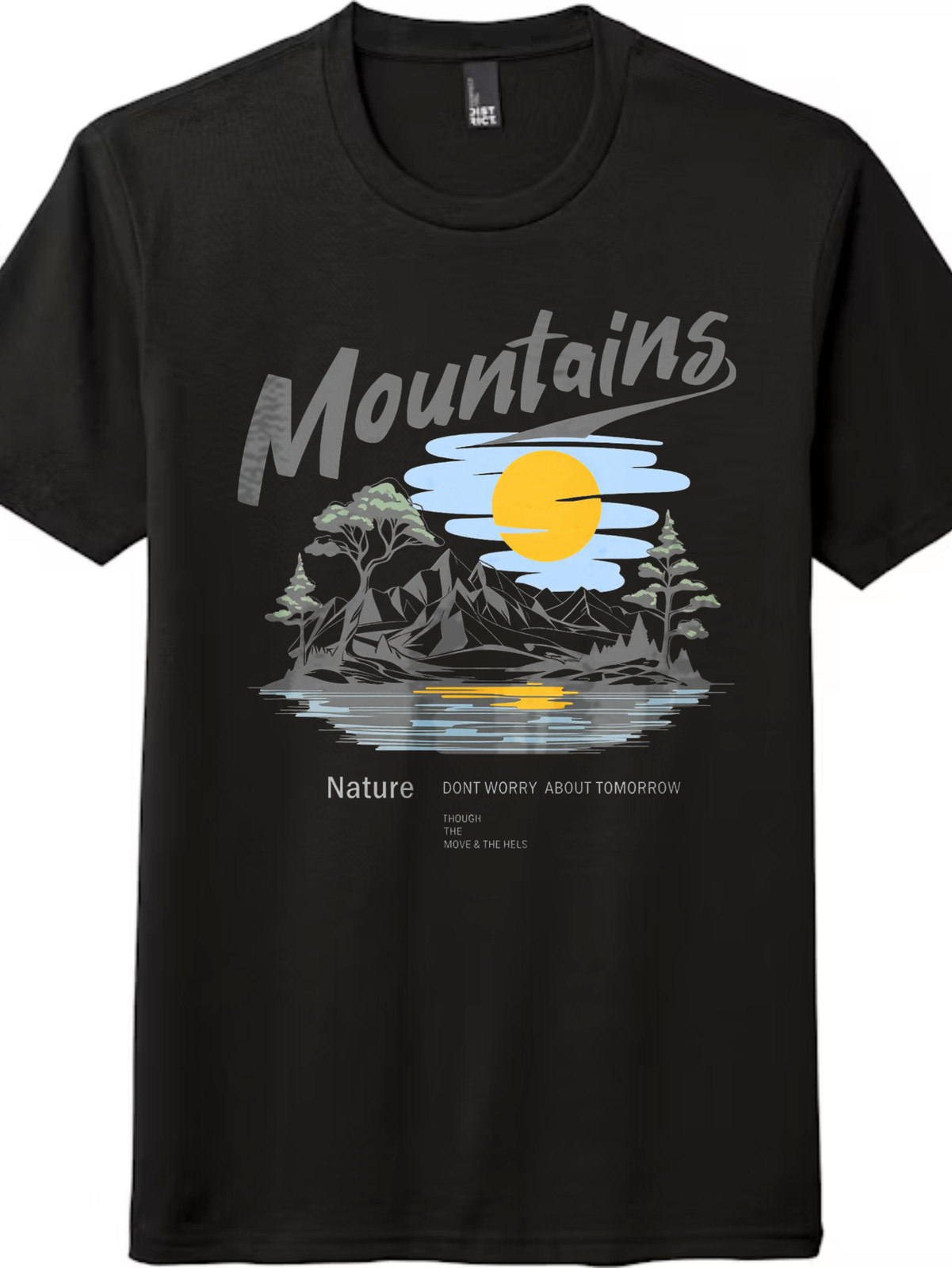 Nature Therapy Graphic Tee | Mountains & Motivational Quote, Unisex T-Shirt