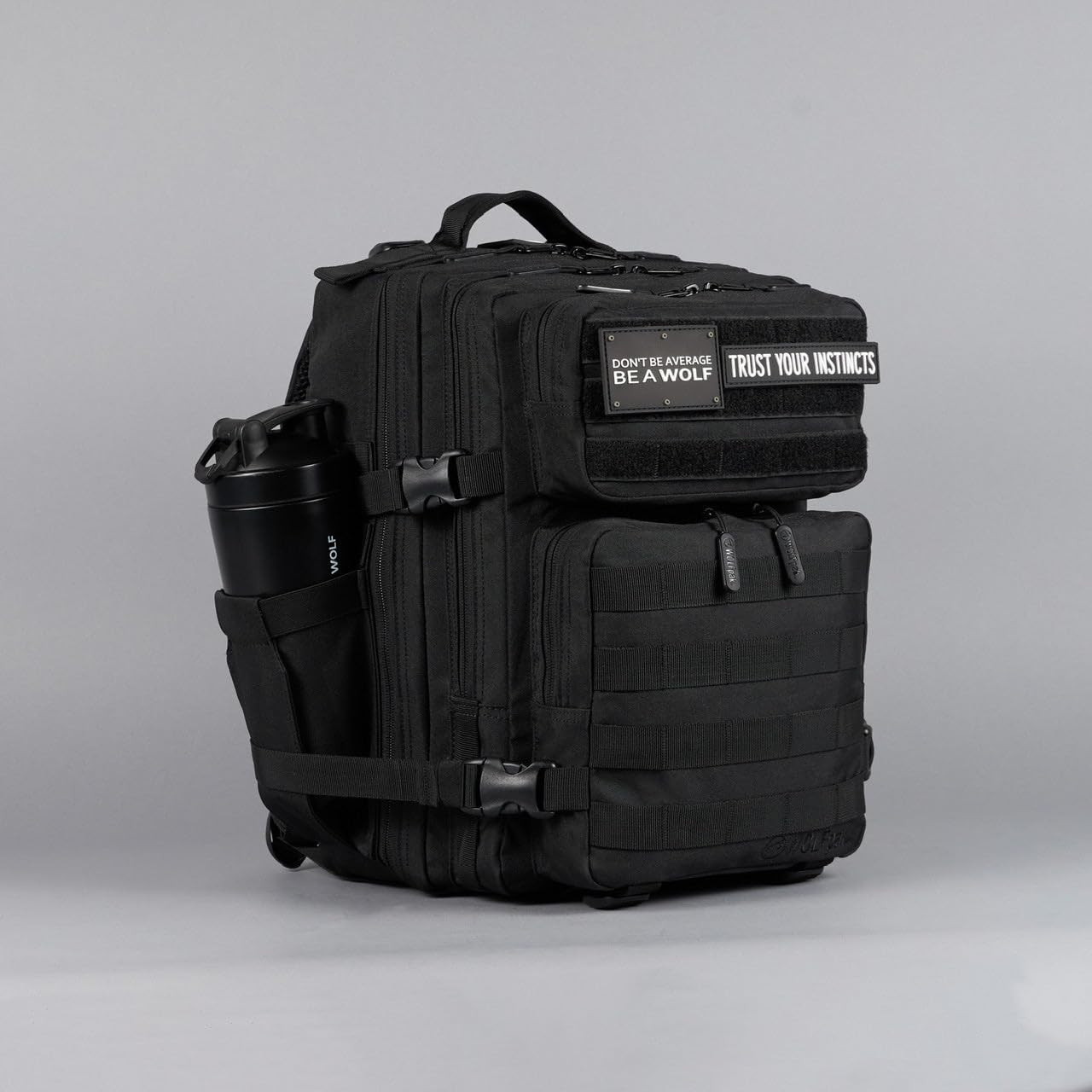 Tactical Gym Backpack, 25L, Waterproof Oxford, MOLLE Webbing, Laptop Pocket