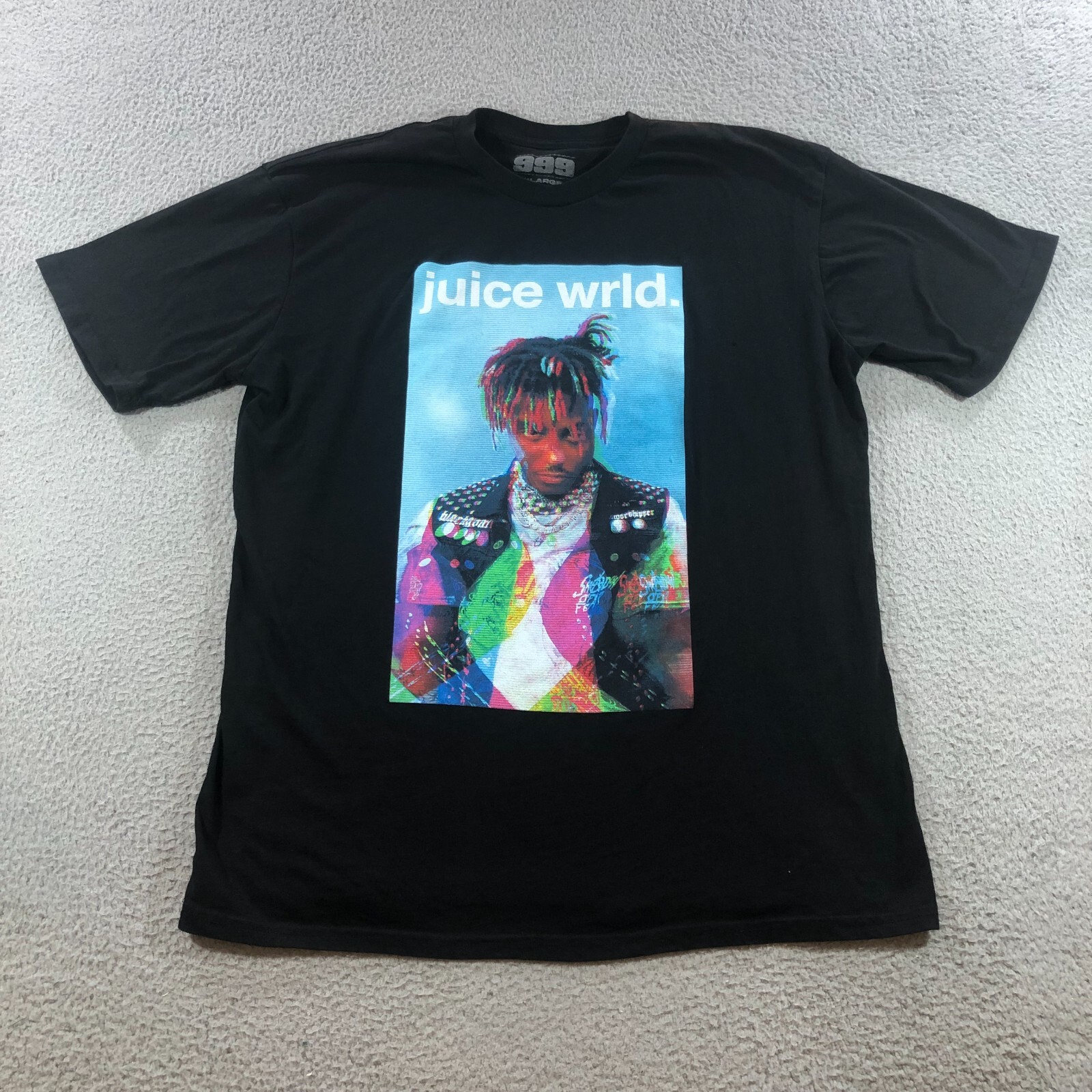 juice wrld t shirt mens XL black rap tee 999