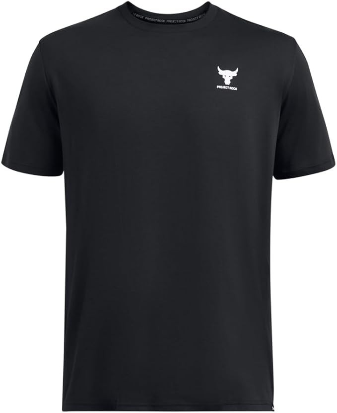 Under Armour Men’s Project Rock Simple Branded Short Sleeve T-Shirt (Black)
