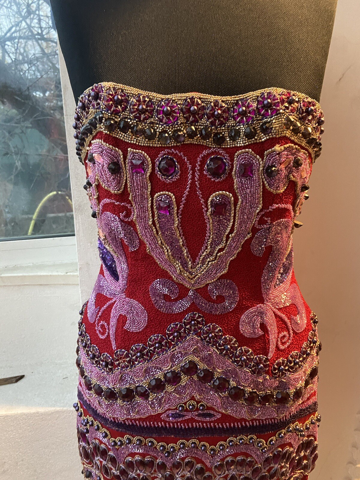 Italian Tailoring Embroidered Dress