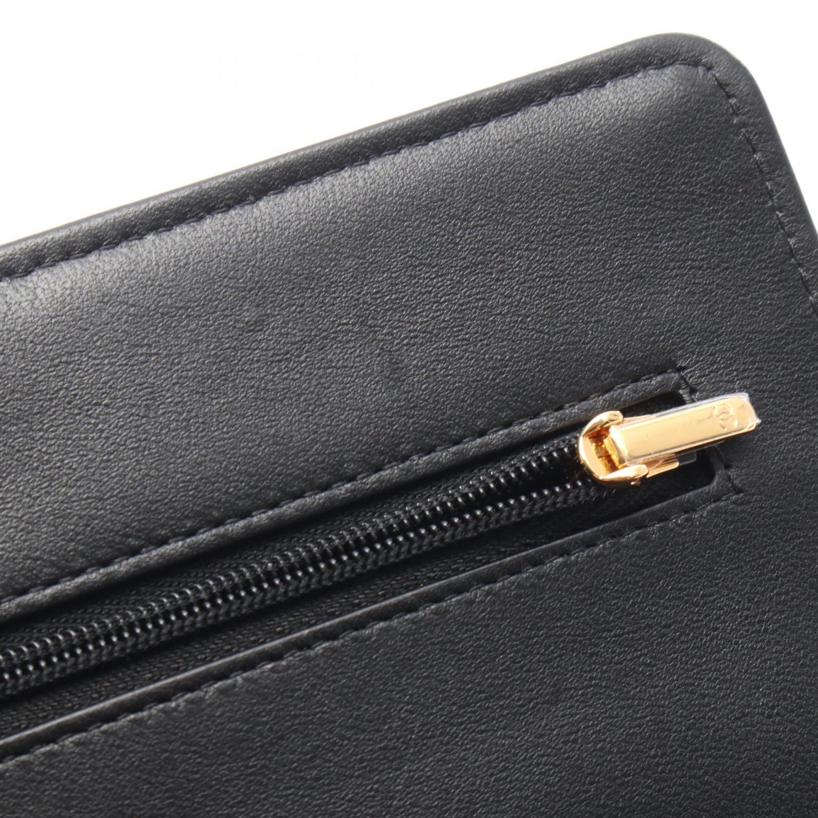 CHANEL Matelasse Chain Shoulder Bag Lambskin Black GHW Used Women
