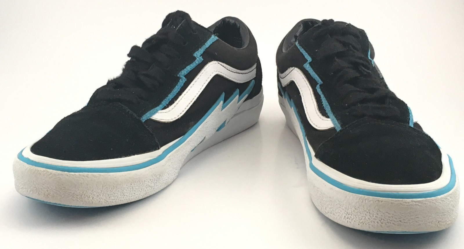 Vans Old Skool Bolt Pop Black Blue White Men 6.5 Women 8 VN0009Q5Y61 Lightning