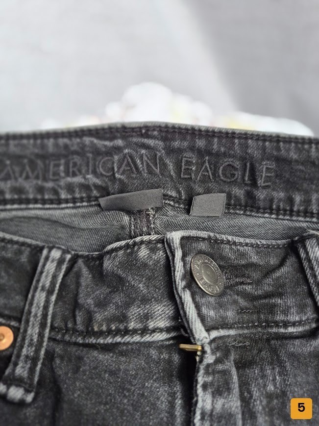 American Eagle Airflex+ Jeans Black Good