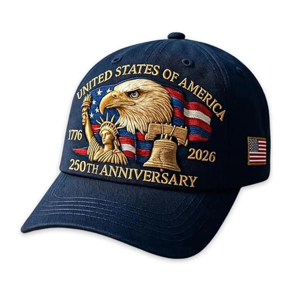 Baseball Cap United States 250th Anniversary Hat Suitable for Multiple Occasion
