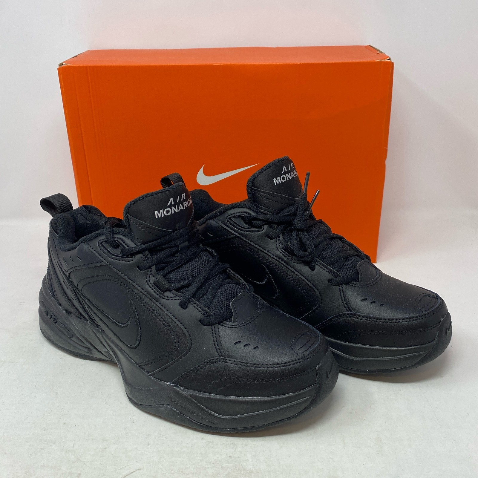 Nike Air Monarch IV Men’s Training Shoes Black/Black Sz 9