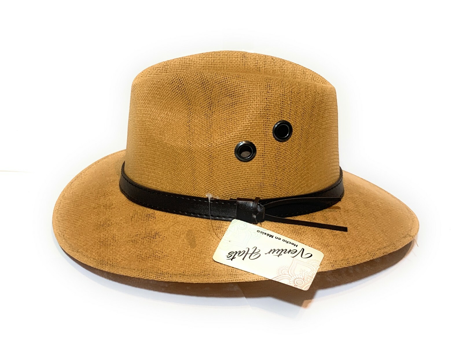 MEN’S PANAMA STYLE SUMMER HAT LIGHT WEIGH BEACH STYLE HAT CINNAMON COLOR