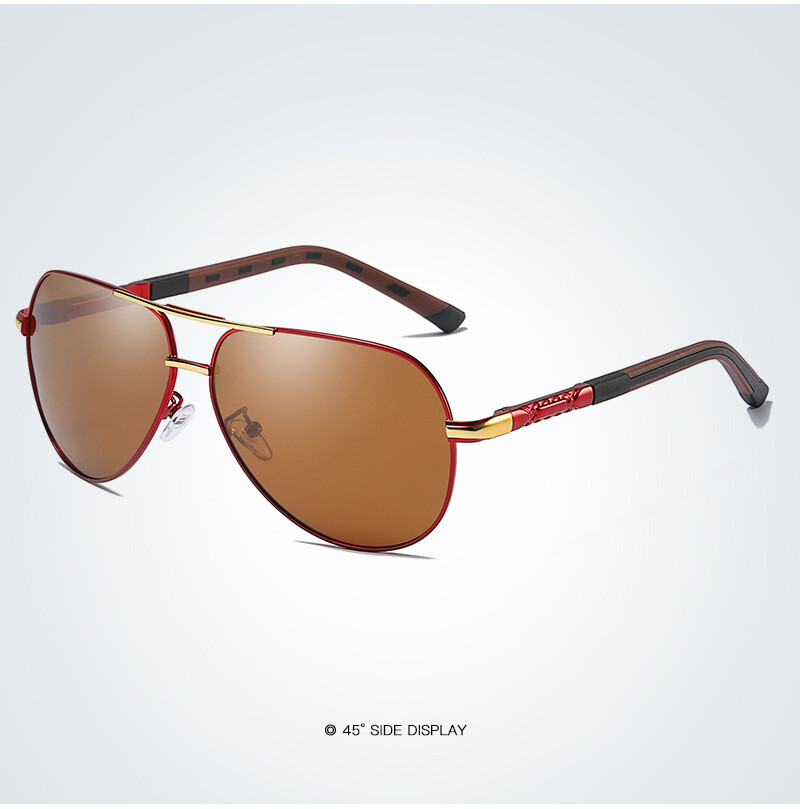 Aluminium Polarized Pilot Sunglasses Mens Driving Fishing Shades Glasses Eyewear