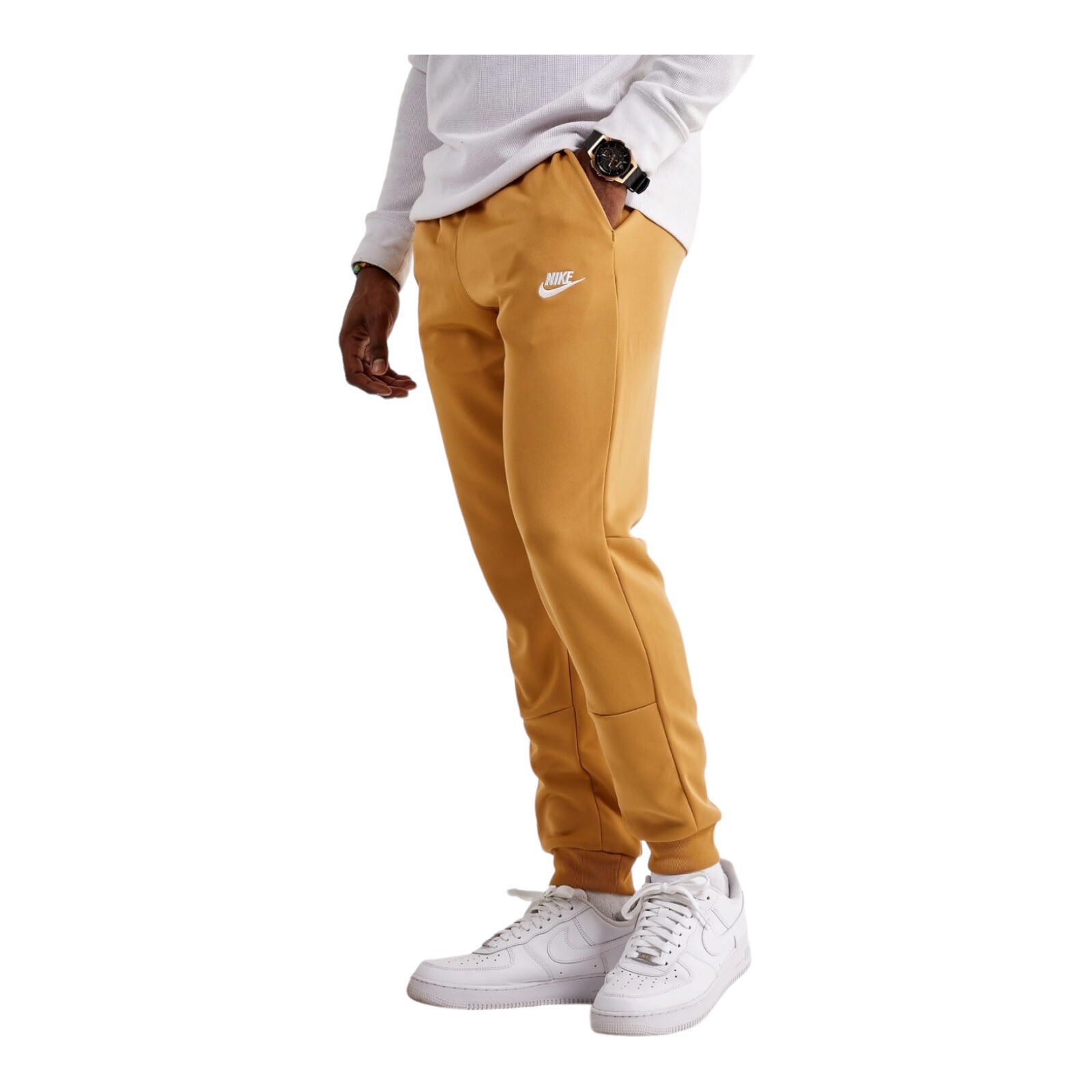 Nike Sportswear Tribute Joggers Pants Gold DA0007-722 Men’s Size Small