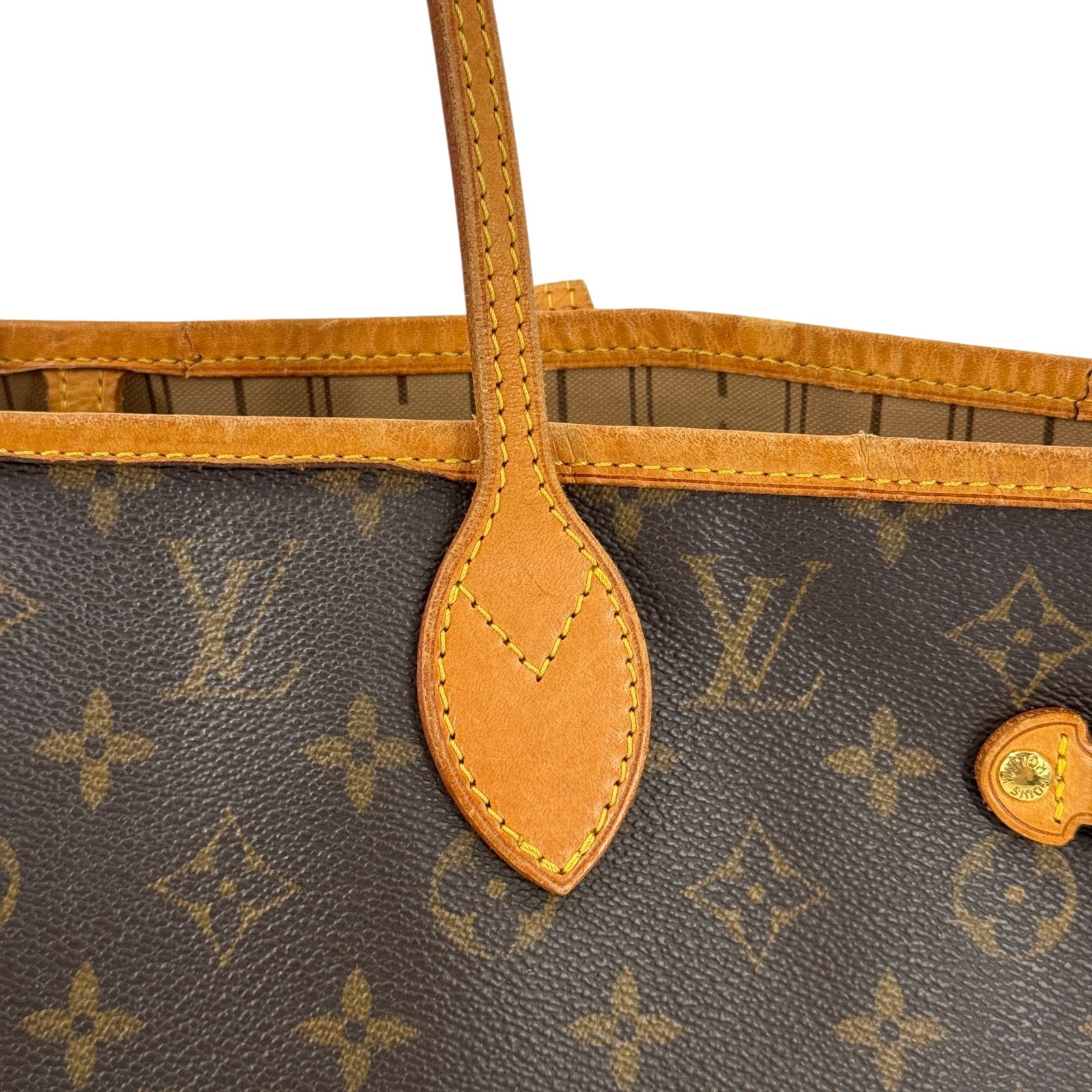 LOUIS VUITTON Neverfull MM Monogram Canvas Brown Women Shoulder Tote Bag M40156