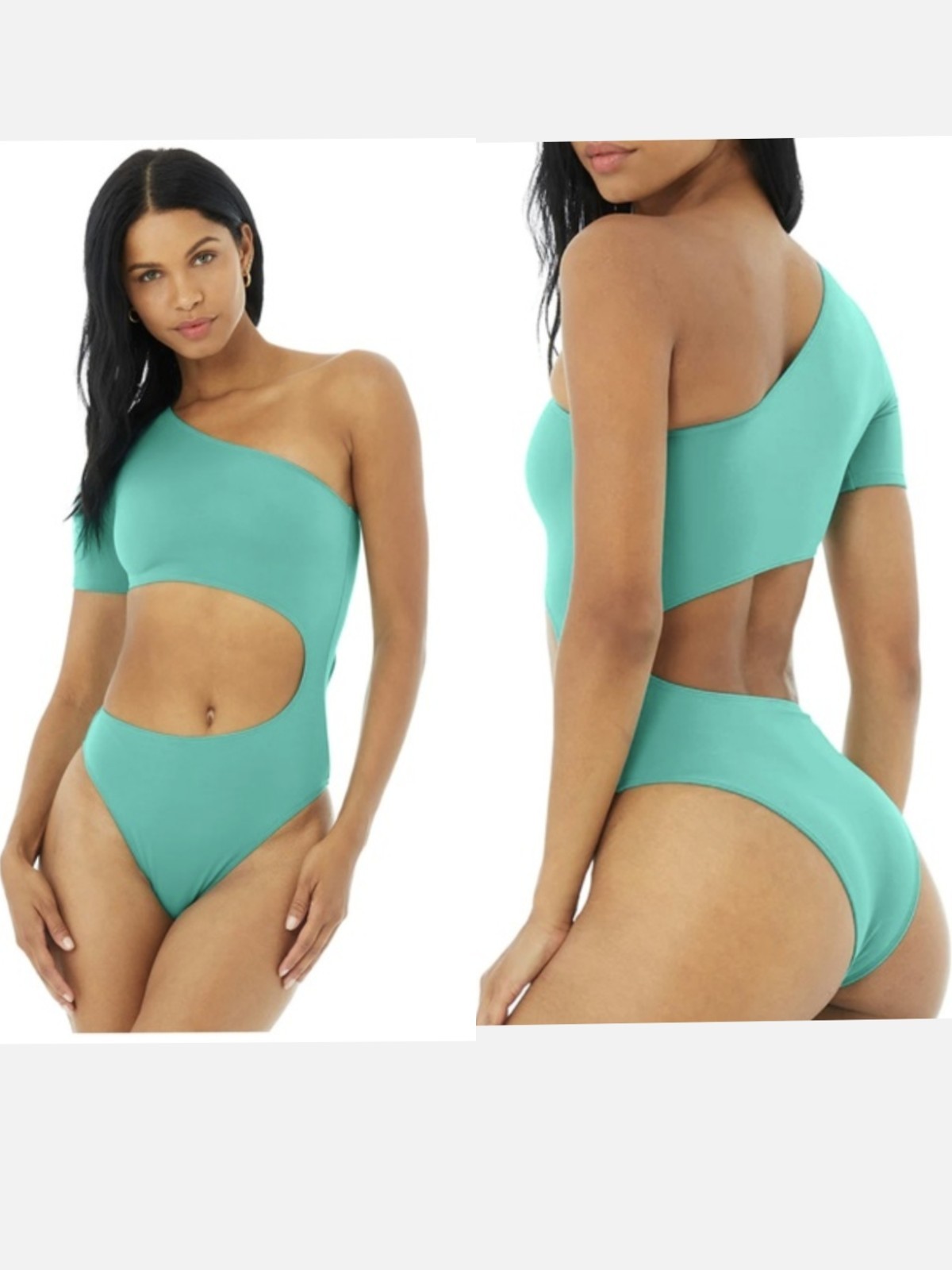 ALO Yoga Body Wave Body Suit Ocean Blue NWT Size Xs