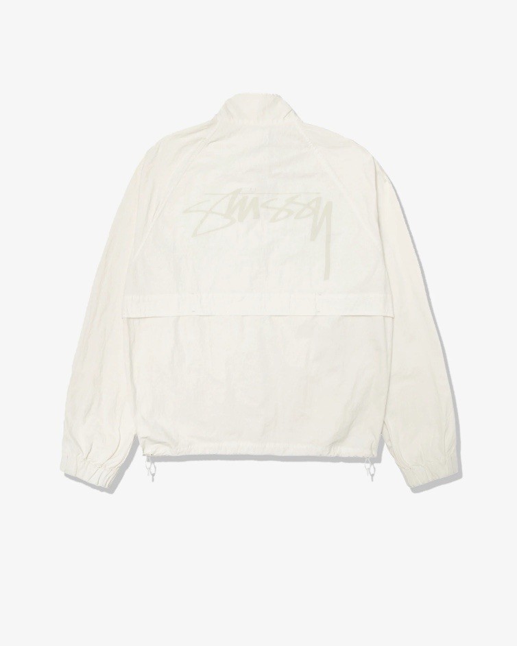 Stussy Warm Up Jacket Large Bone