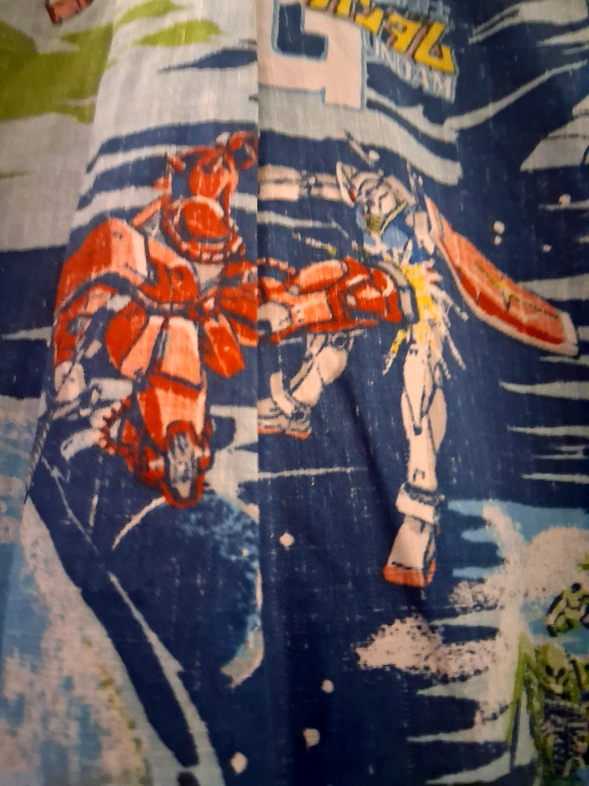 Reyn Spooner Men’s ” MOBILE SUIT GUNDAM” NWT PULLOVER Sky Classic Fit Shirts