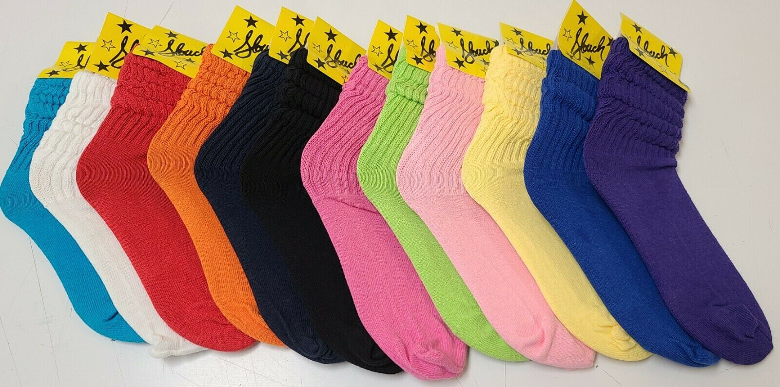 KARAUSA SLOUCH SOCKS MIXED 24pairs Choices x $1.35 MADE IN USA KNEE HIGH