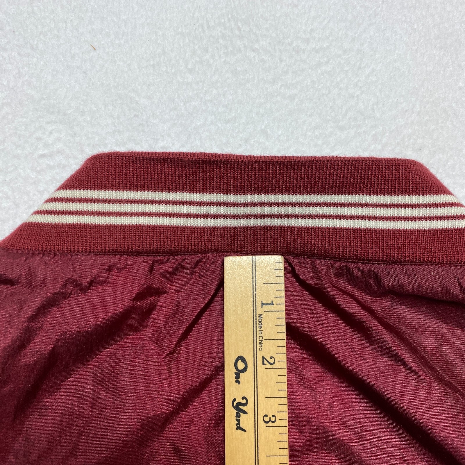 Premier International Jacket Mens XL Red Cricket Warm Up Nylon Pullover