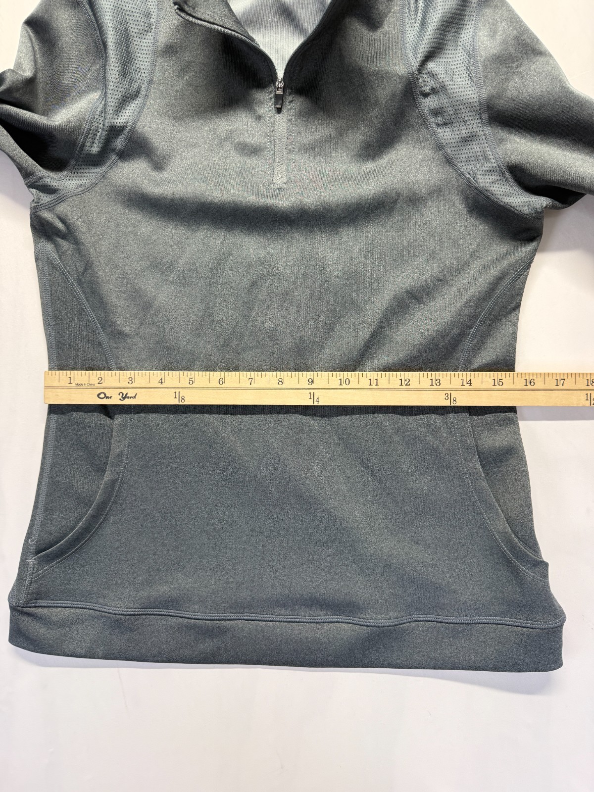 Orangetheory Fitness Jacket Womens Medium Gray Quarter Zip Gym Training Athletic
