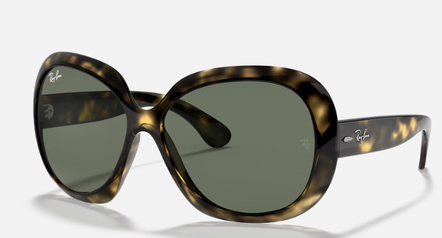 RAY-BAN JACKIE OHH II FRAME Polished Light Havana/Green RB4098-710/71-60-14