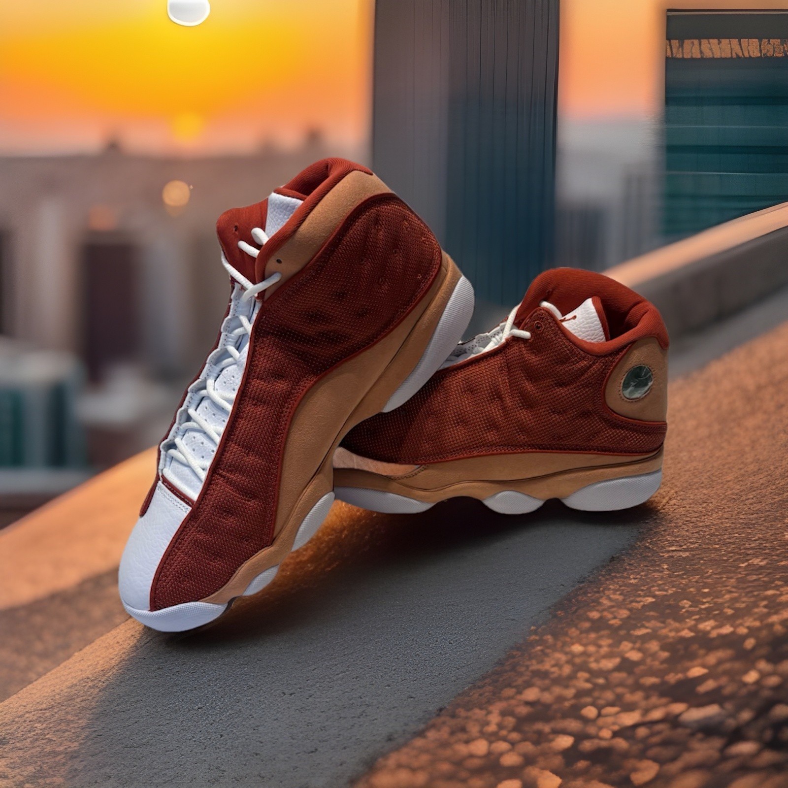 Nike Air Jordan 13 Retro Dune Red Men’s Sneakers DJ5982-601 NEW No Box