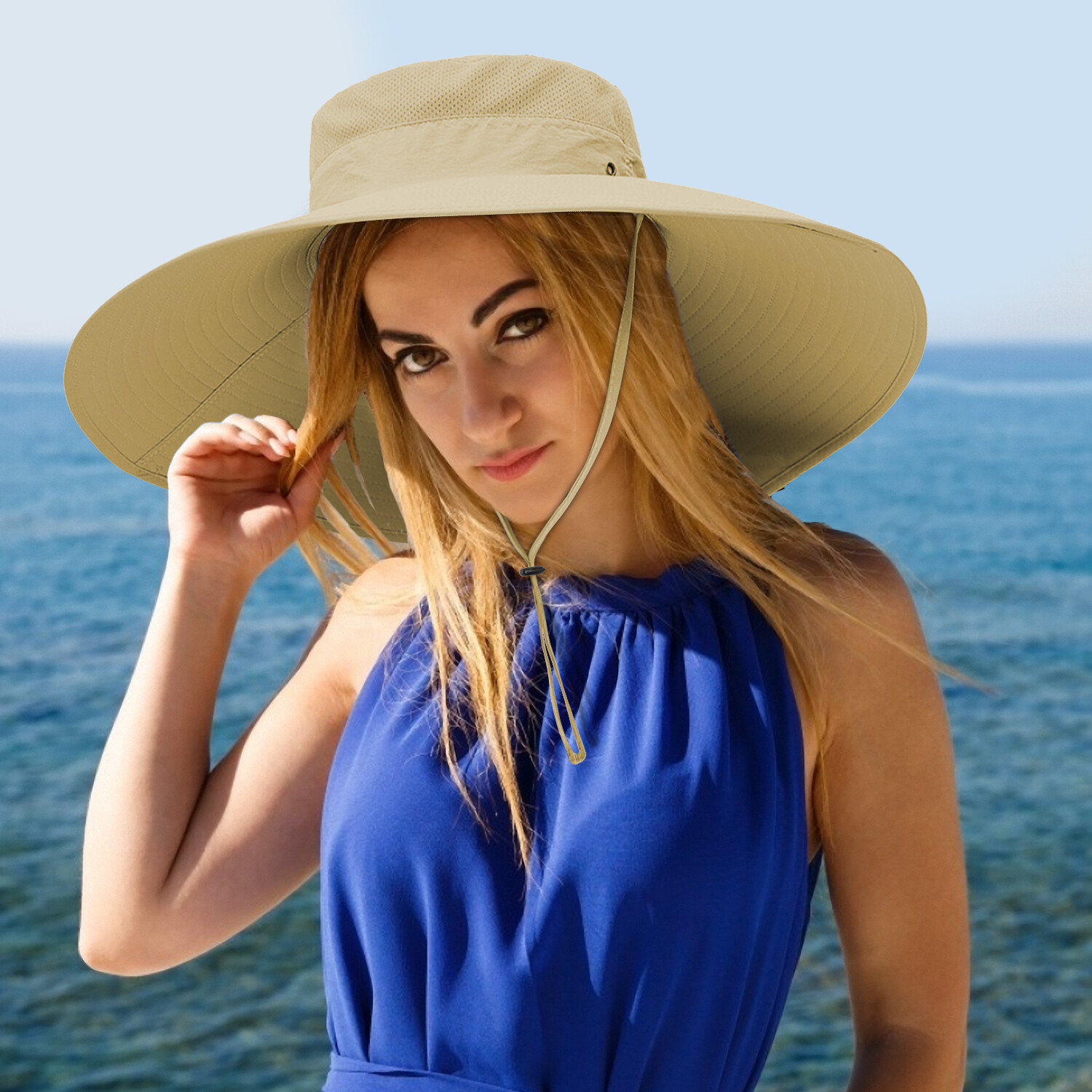 Sun Hat for Men – Waterproof UPF 50+ Wide Brim Bucket Hat, Packable for Travel