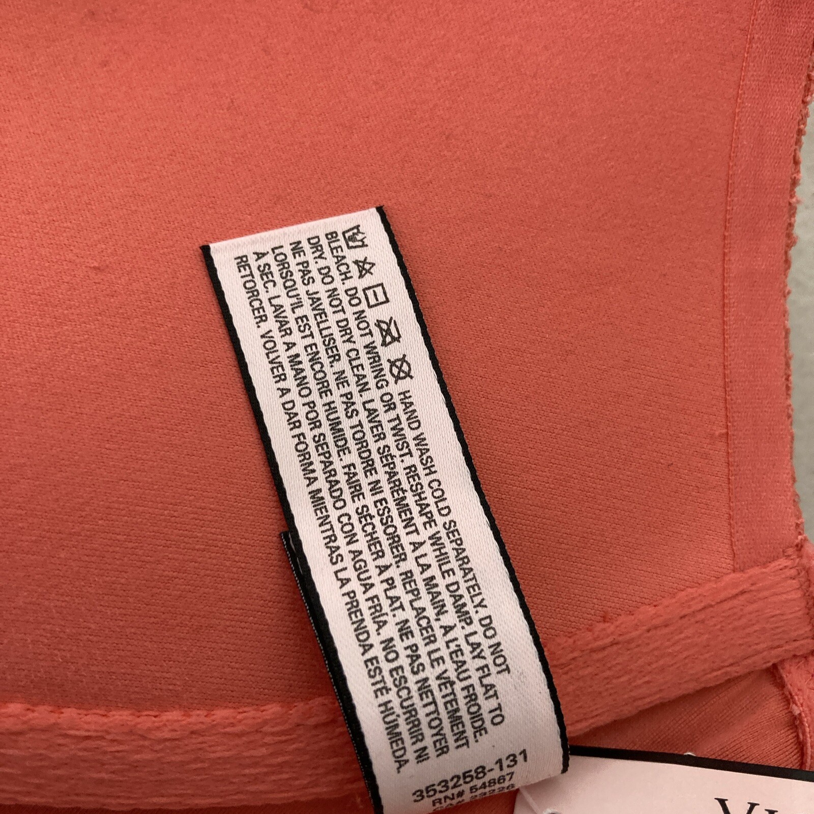 NWT Victoria’s Secret Women’s Salmon Lined Demi Bra Multiway Straps, Size 32C