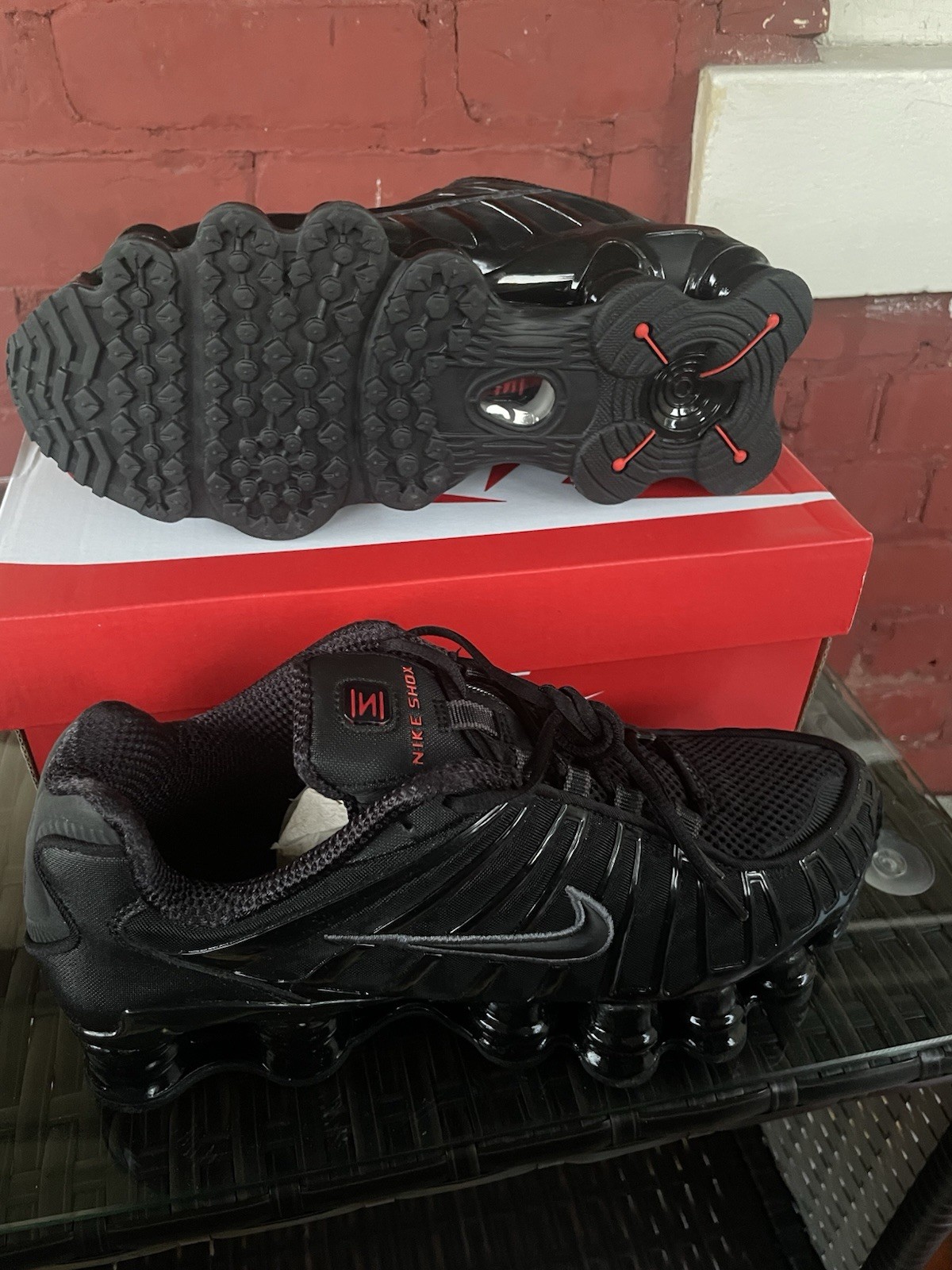 Nike Shox TL Black/Black Anthracite Size 8.5 Women’s SKU AR3566-002 Brand New!