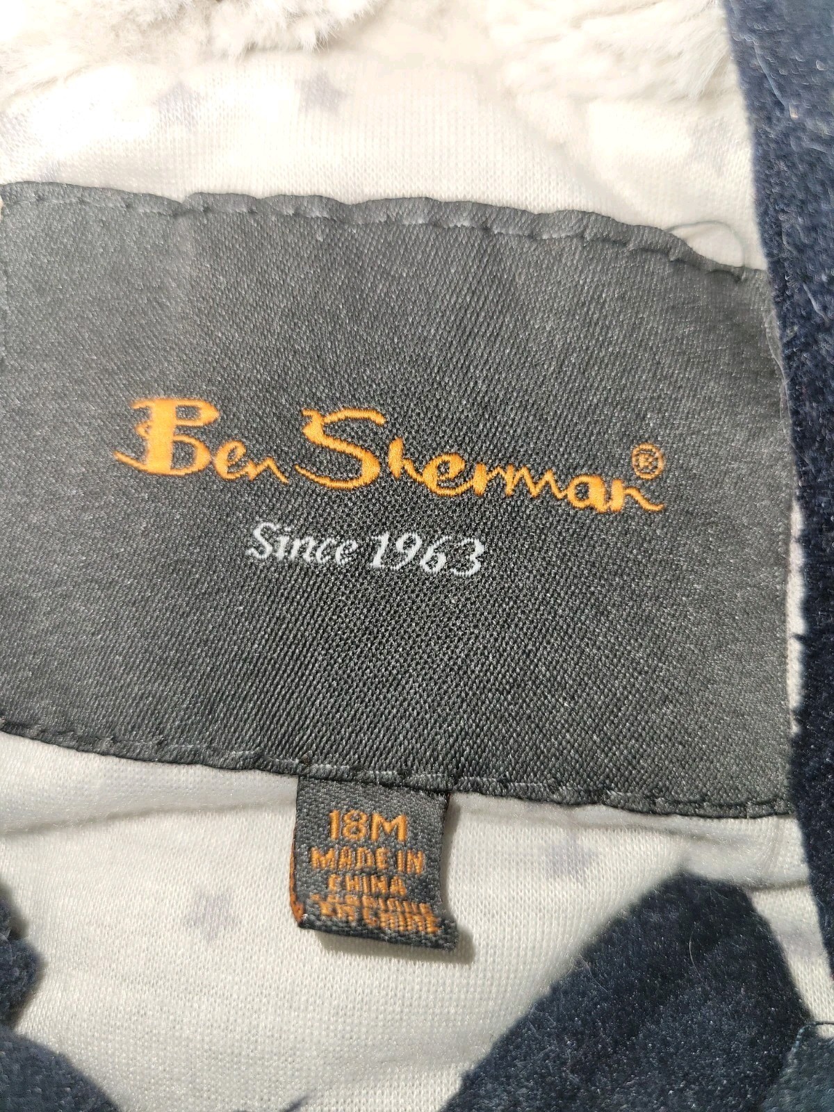 Ben Sherman Boys Hooded Lined Duffle Coat Toggle Closure Navy 18 months