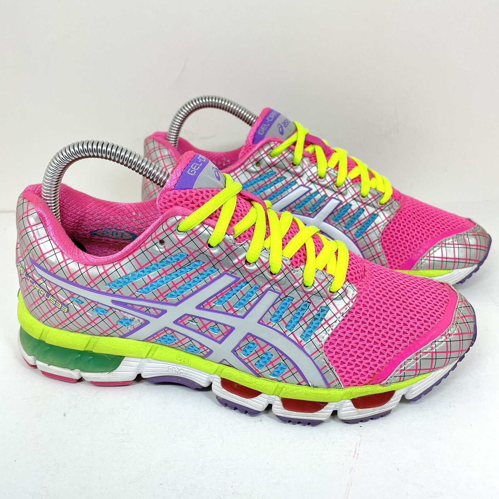 Asics Gel Cirrus33 Women’s Size 7 Running Shoes Workout Hot Pink Sneakers T285N