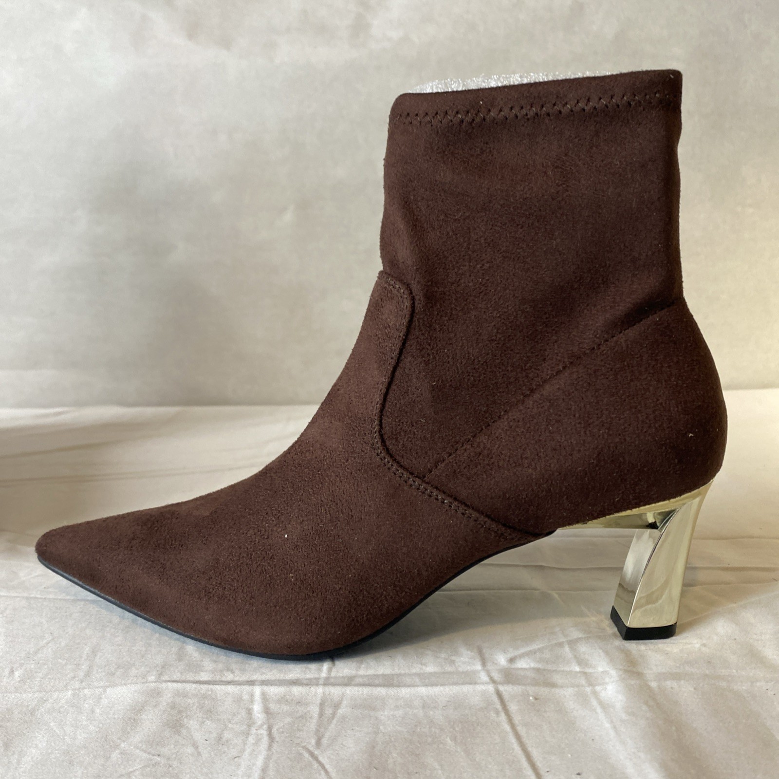 Alfani Bambey Brown Block Heel Ankle Boots Women’s US 8.5 M NEW