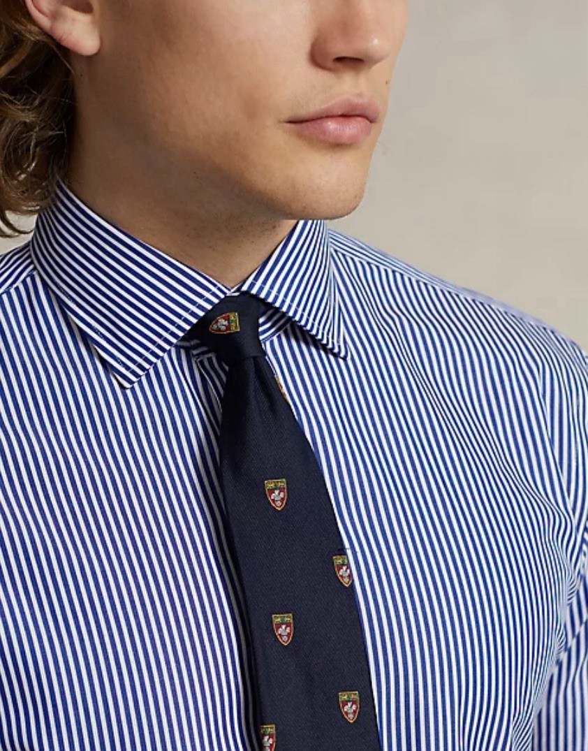 Polo Ralph Lauren Regent Custom Fit Button Up Poplin Shirt Striped Men’s Sz 15.5