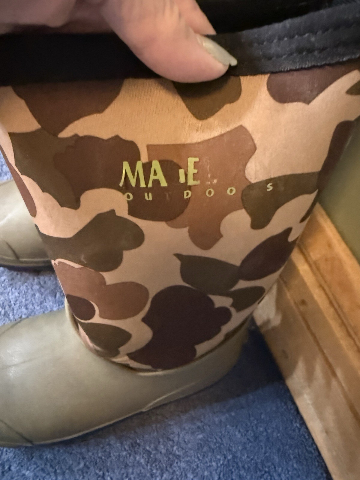 Waterproof Kids Size 3 D Rubber Pvc Boots By Magellan Gently Used.