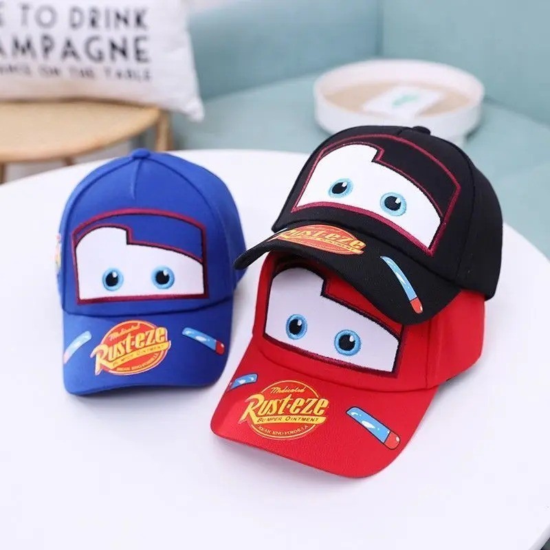Lightning McQueen spring, autumn and summer children’s hat cartoon Cars peaked