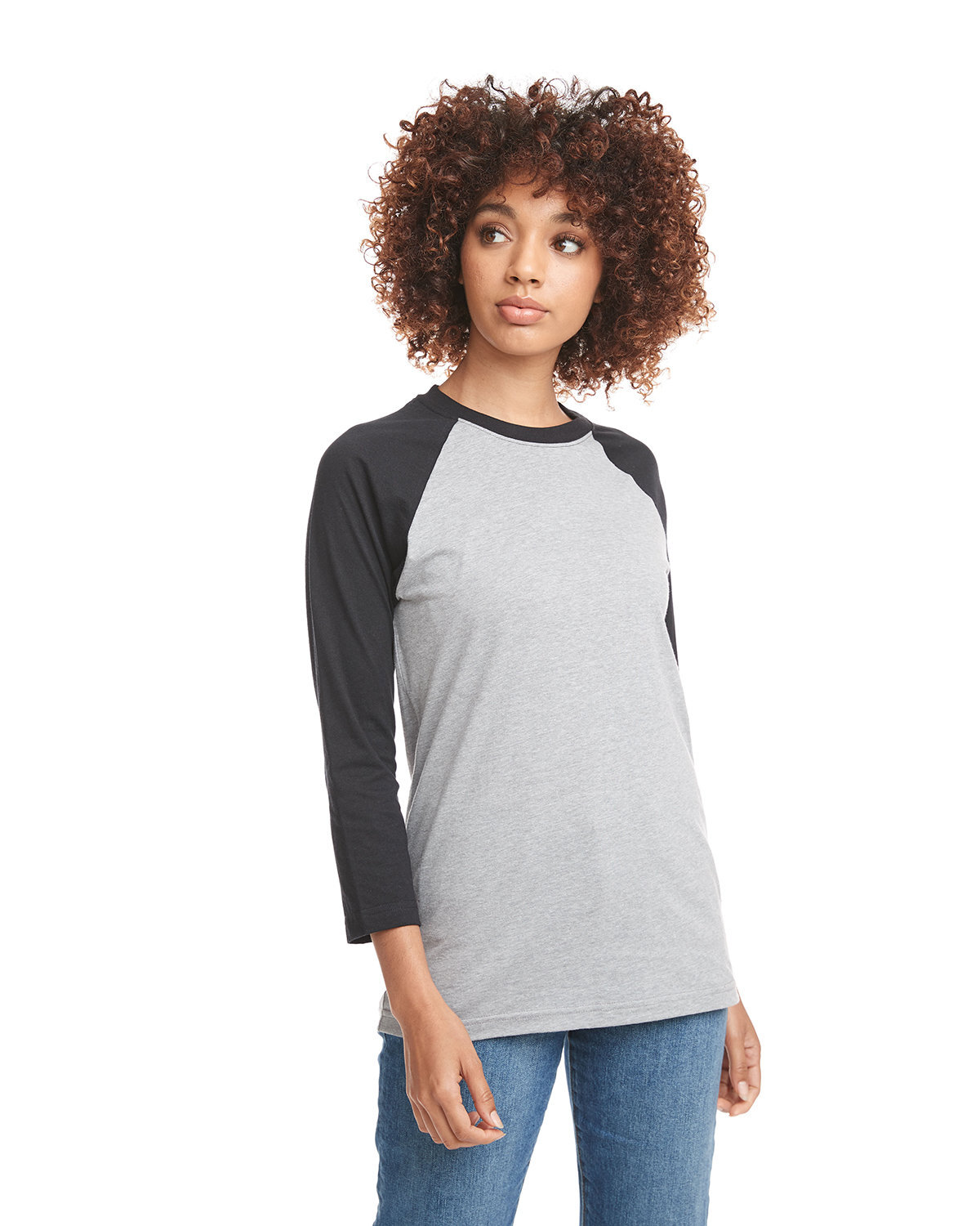 Next Level Apparel 6251 Unisex Cvc 3/4 Sleeve Raglan Baseball T Shirt