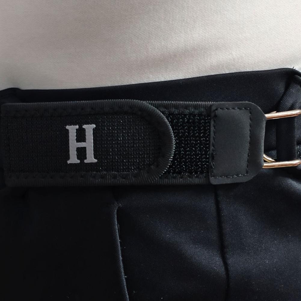 2PCS Tactical Metal Hook Elastic Belt Buckle-Less Invisible Waist Belt Closure