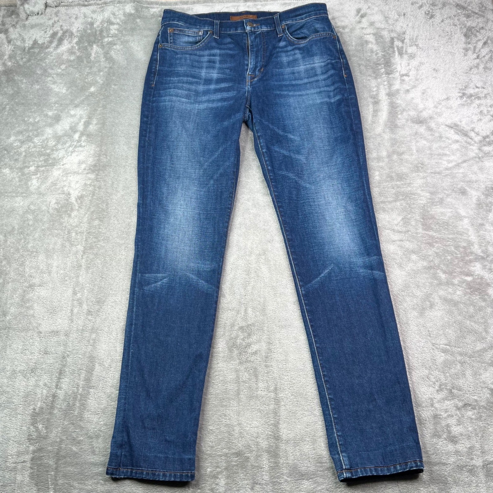 Joe’s The Brixton Jeans Mens 32 Blue Solid Straight Narrow Fit Whiskered Denim