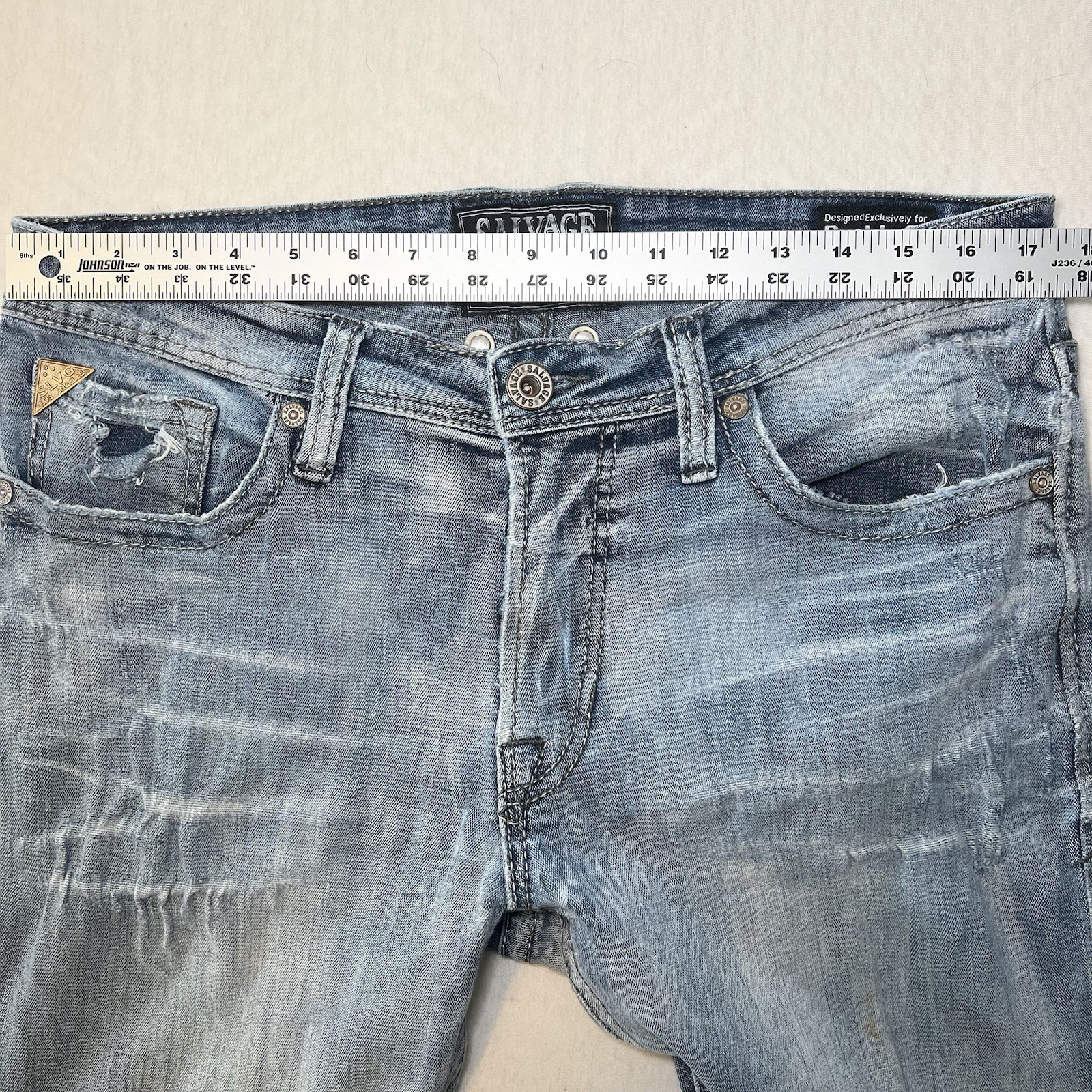 Salvage Supply Co Buckle Mayhem Straight Fit 34R Jeans Men’s 34×32 SLVG 23-460