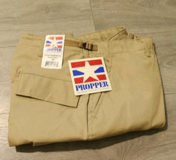 Propper Uniform BDU Trouser- Ripstop, 6-Pockets Tactical Army Cargo Pants 32×35